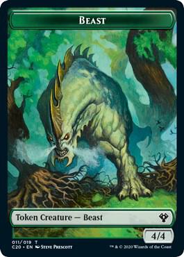 Bird Illusion // Beast (011) Double-Sided Token (Back)