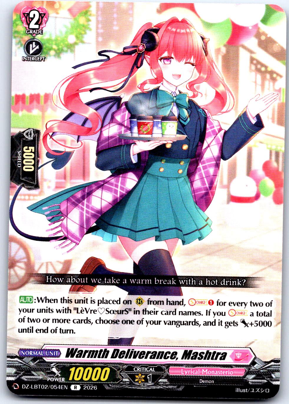 WARMTH DELIVERANCE, MASHTRA DZ-LBT02/054EN R CARDFIGHT!! VANGUARD MP