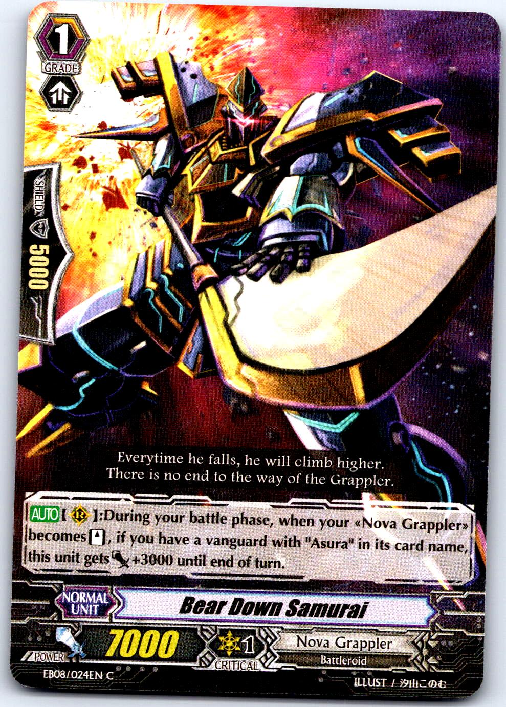 BEAR DOWN SAMURAI EB08/024EN C CARDFIGHT!! VANGUARD MP