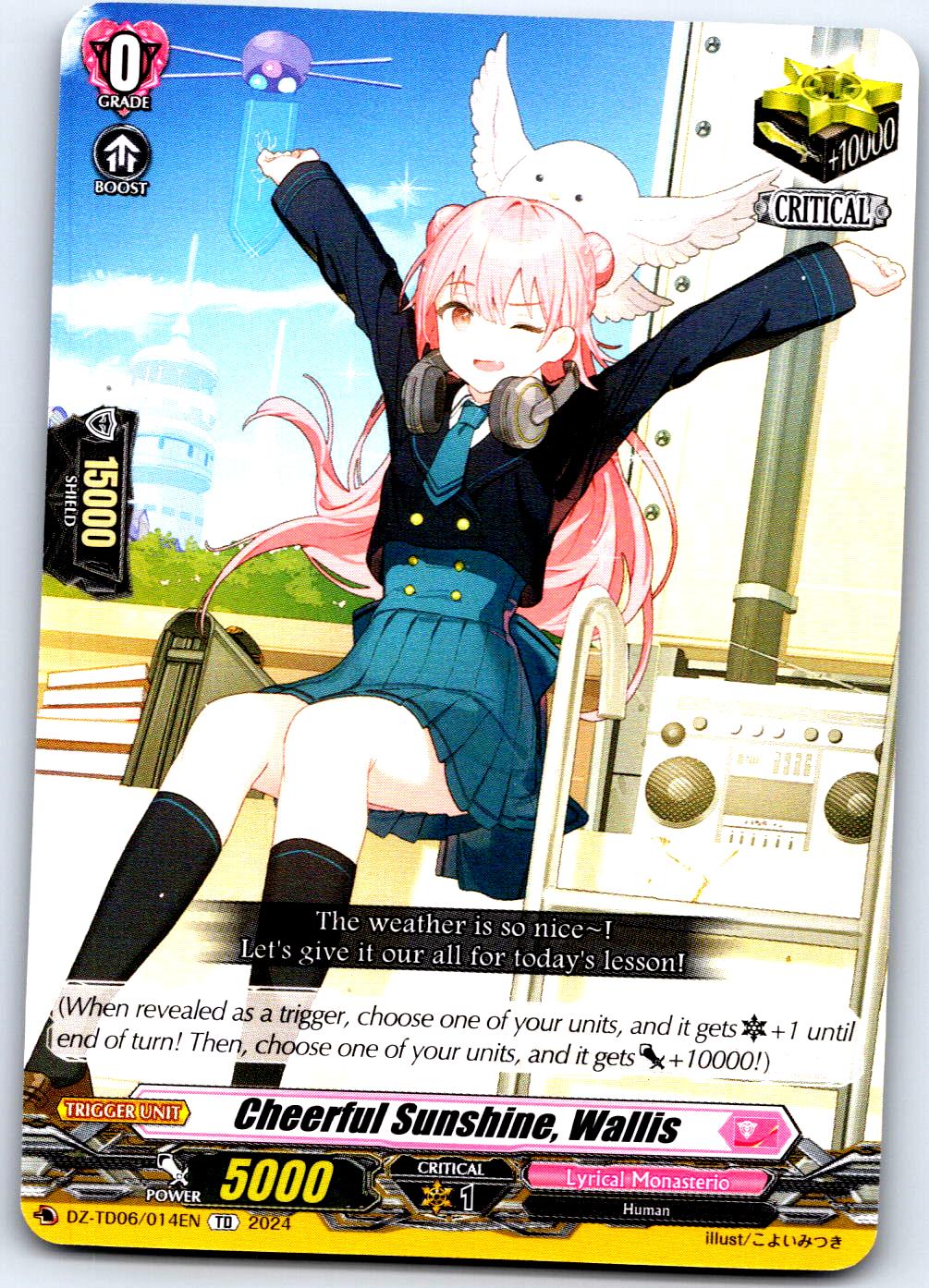 CHEERFUL SUNSHINE, WALLIS DZ-TD06/014EN TRIAL DECK CARDFIGHT!! VANGUARD MP