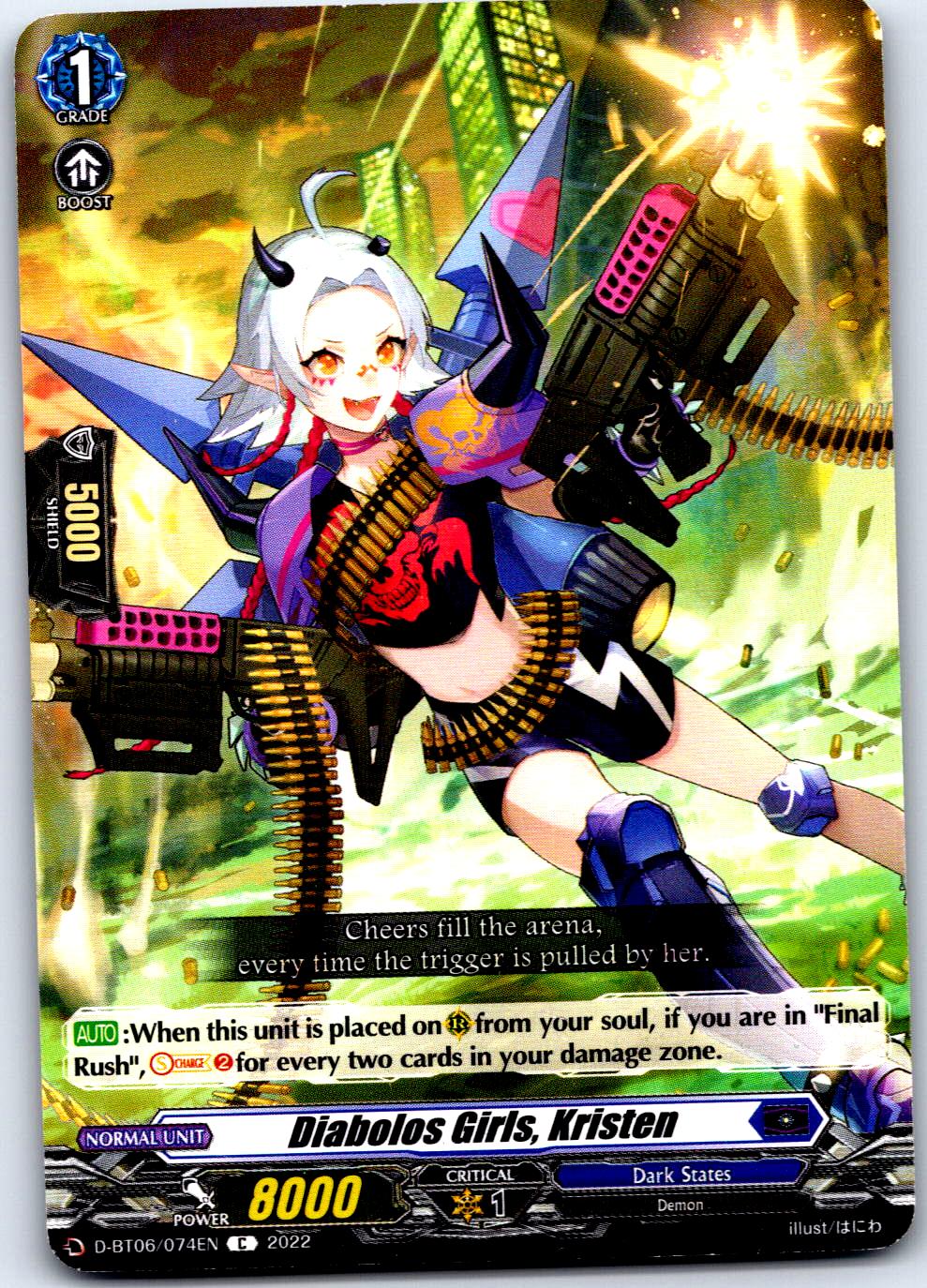 DIABOLOS GIRLS, KRISTEN D-BT06/074EN C CARDFIGHT!! VANGUARD MP