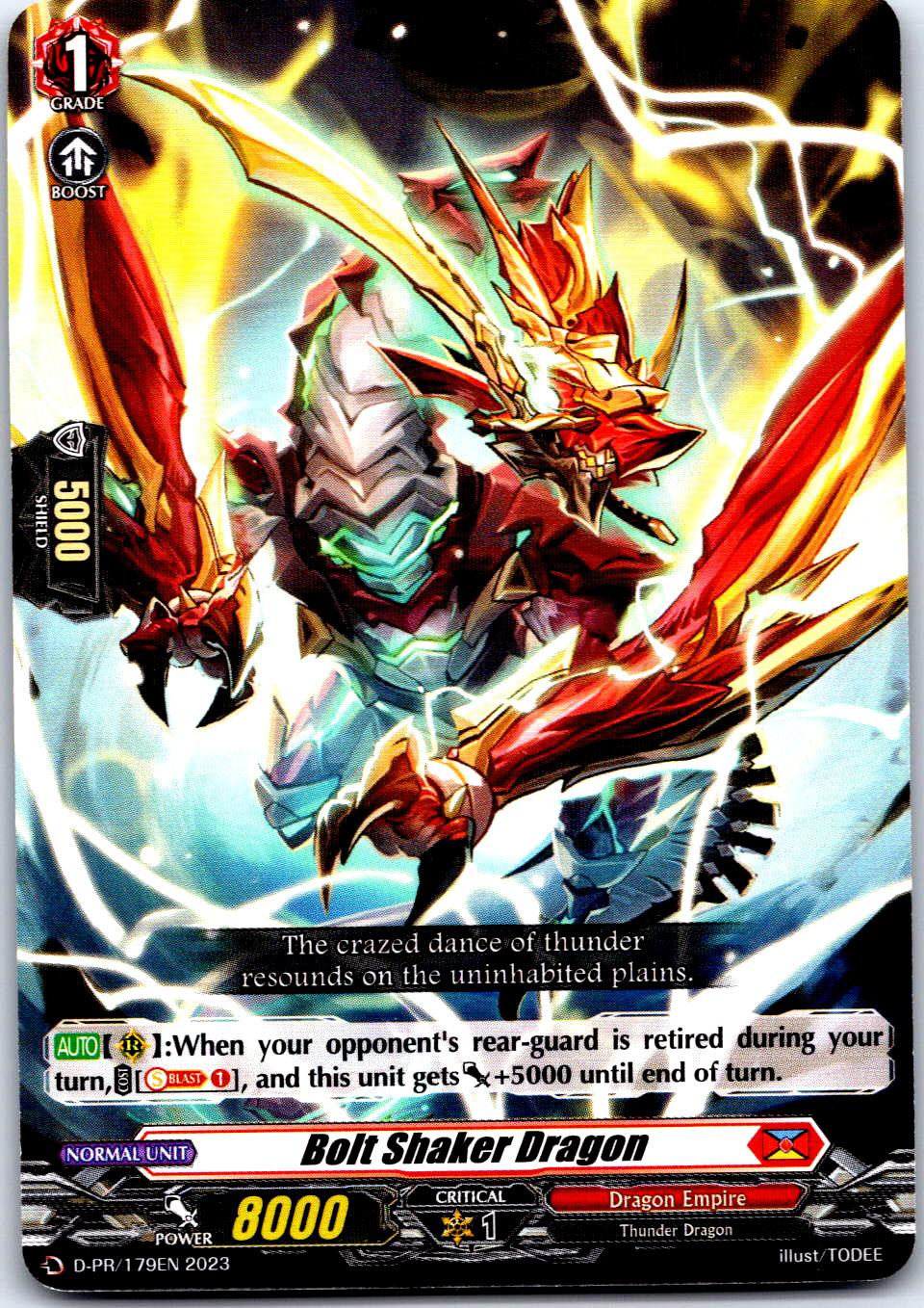 BOLT SHAKER DRAGON (179) D-PR/179EN P CARDFIGHT!! VANGUARD MP