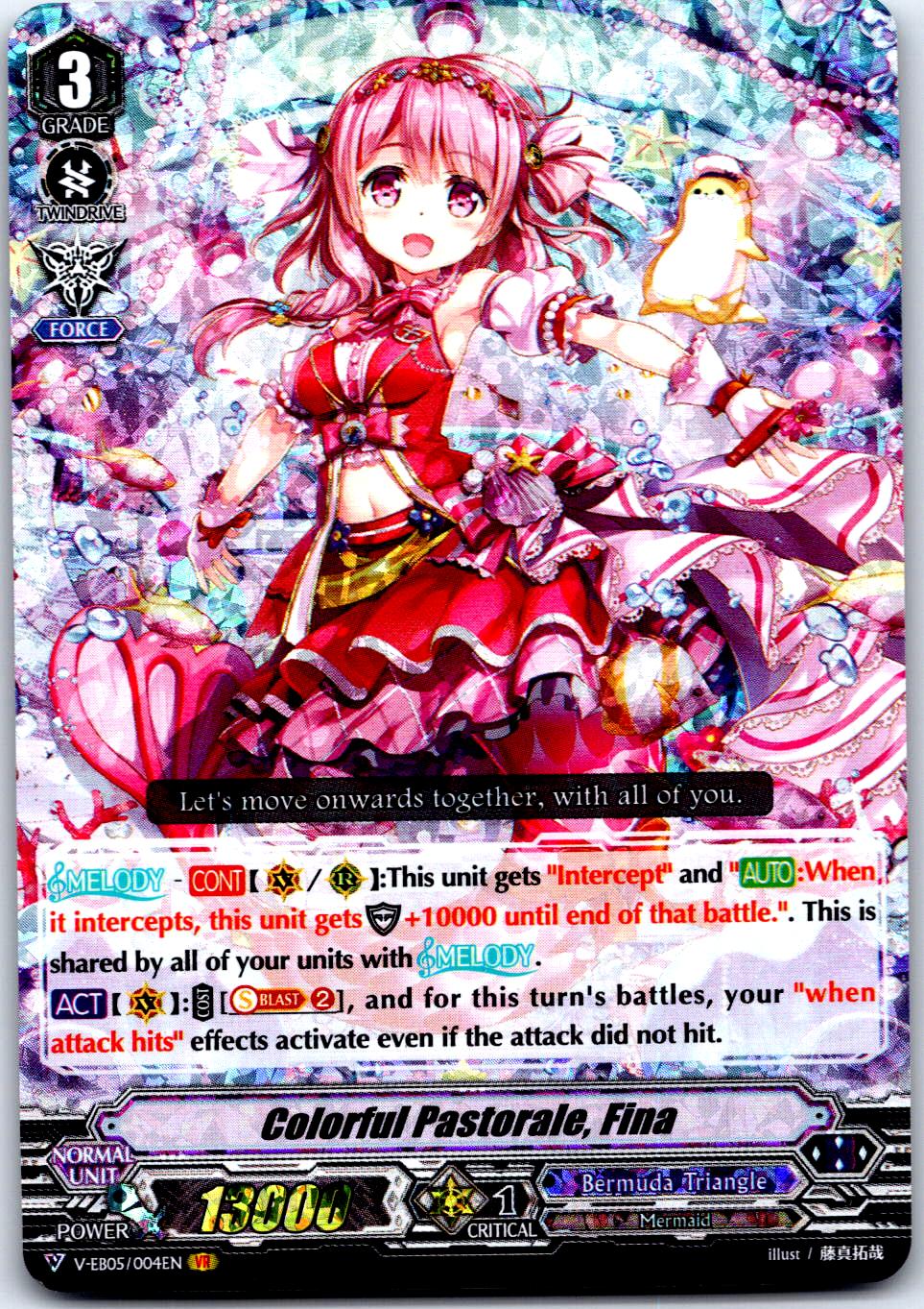 COLORFUL PASTORALE, FINA V-EB05/004EN VANGUARD RARE CARDFIGHT!! VANGUARD MP