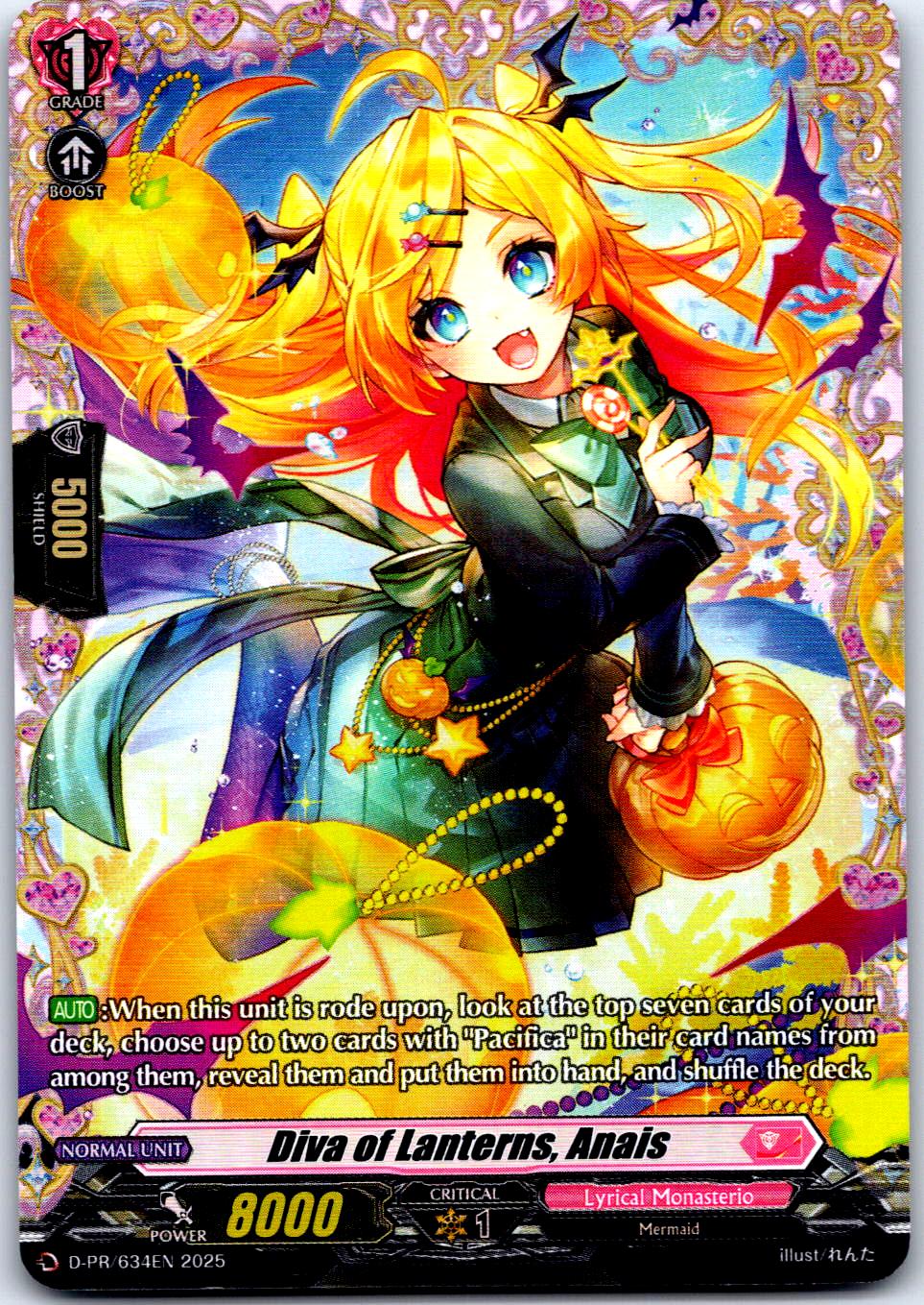 DIVA OF LANTERNS, ANAIS D-PR/634EN P CARDFIGHT!! VANGUARD NM