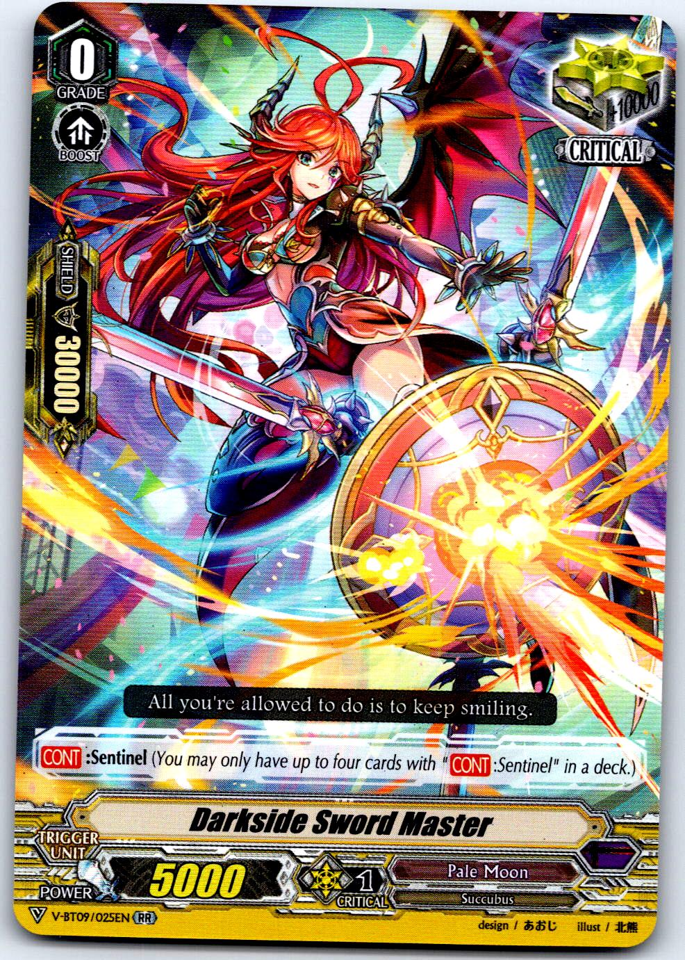 DARKSIDE SWORD MASTER V-BT09/025EN RR CARDFIGHT!! VANGUARD MP