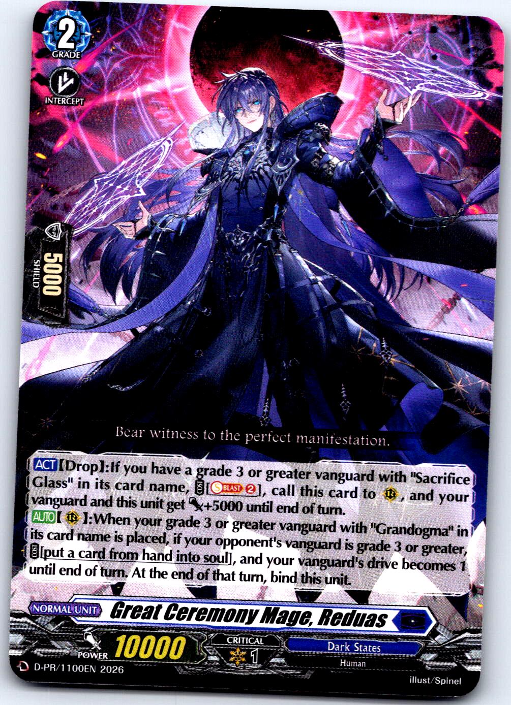 GREAT CEREMONY MAGE, REDUAS D-PR/1100EN P CARDFIGHT!! VANGUARD LP