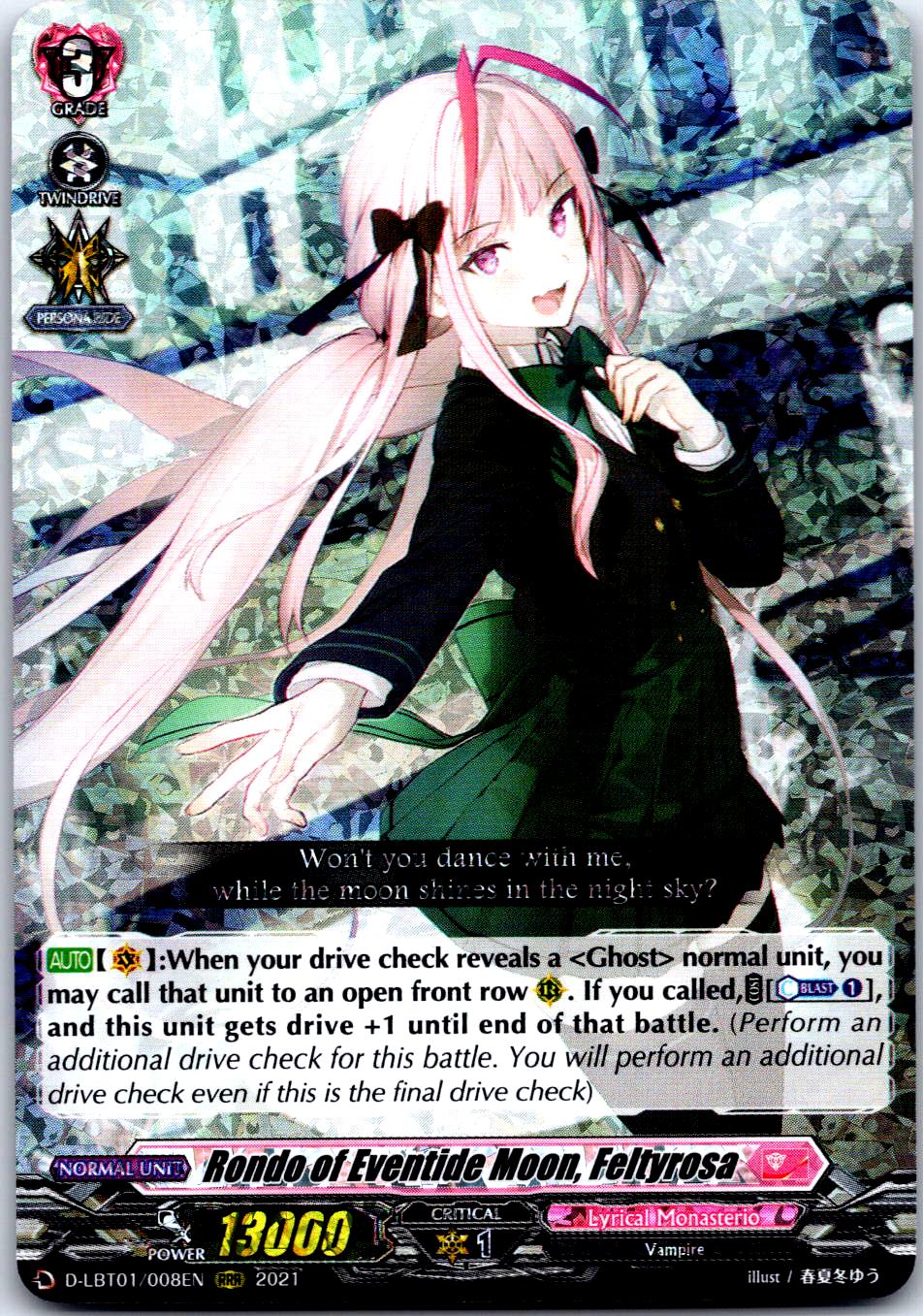 RONDO OF EVENTIDE MOON, FELTYROSA D-LBT01/008EN CARDFIGHT!! VANGUARD MP