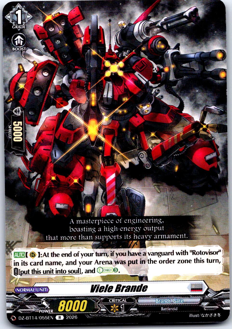 VIELE BRANDE DZ-BT14/055EN R CARDFIGHT!! VANGUARD LP