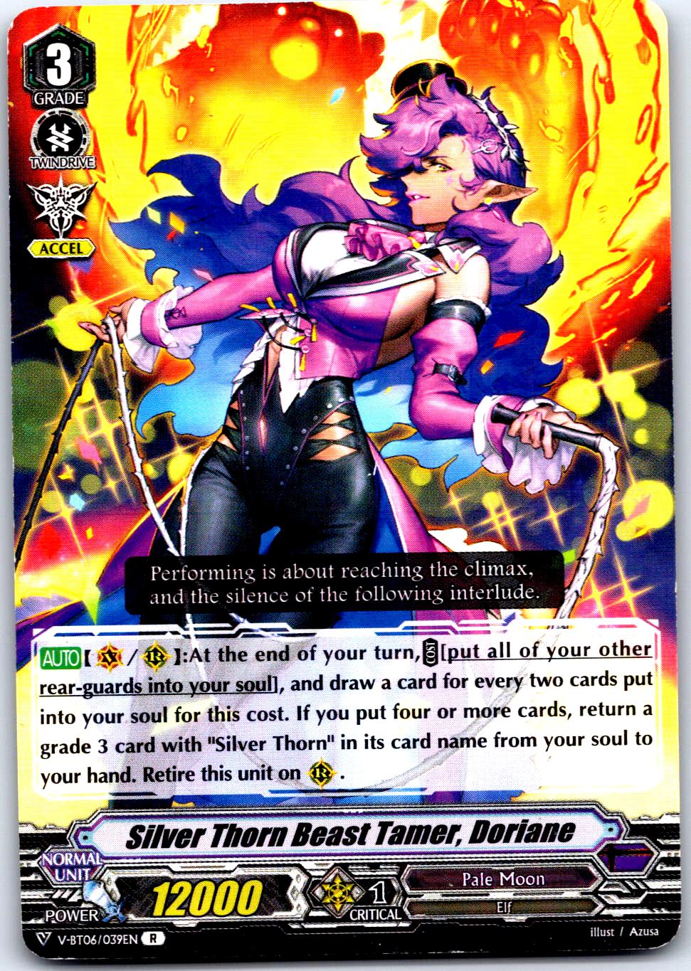 SILVER THORN BEAST TAMER, DORIANE V-BT06/039EN R CARDFIGHT!! VANGUARD MP