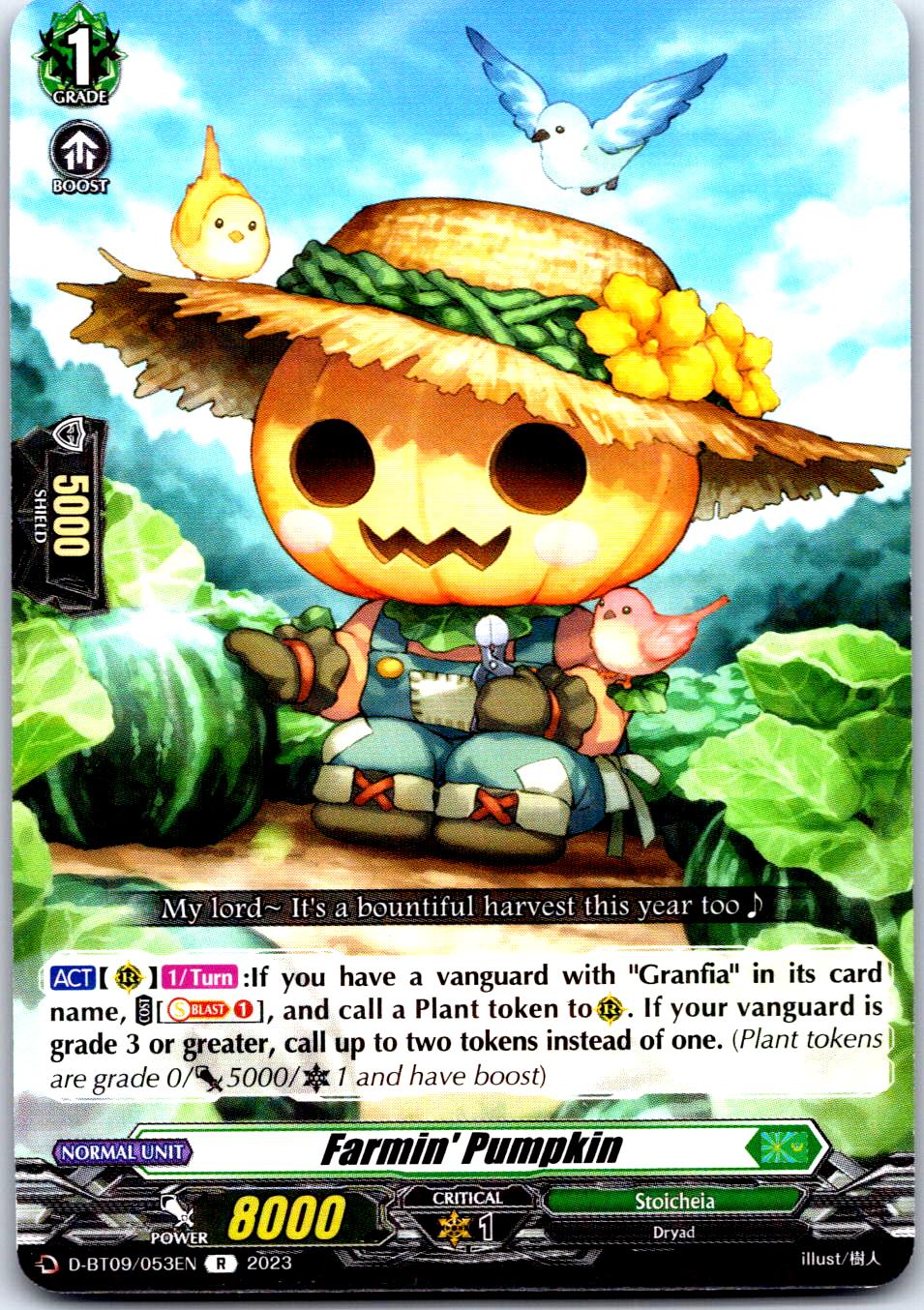 FARMIN' PUMPKIN D-BT09/053EN R CARDFIGHT!! VANGUARD MP