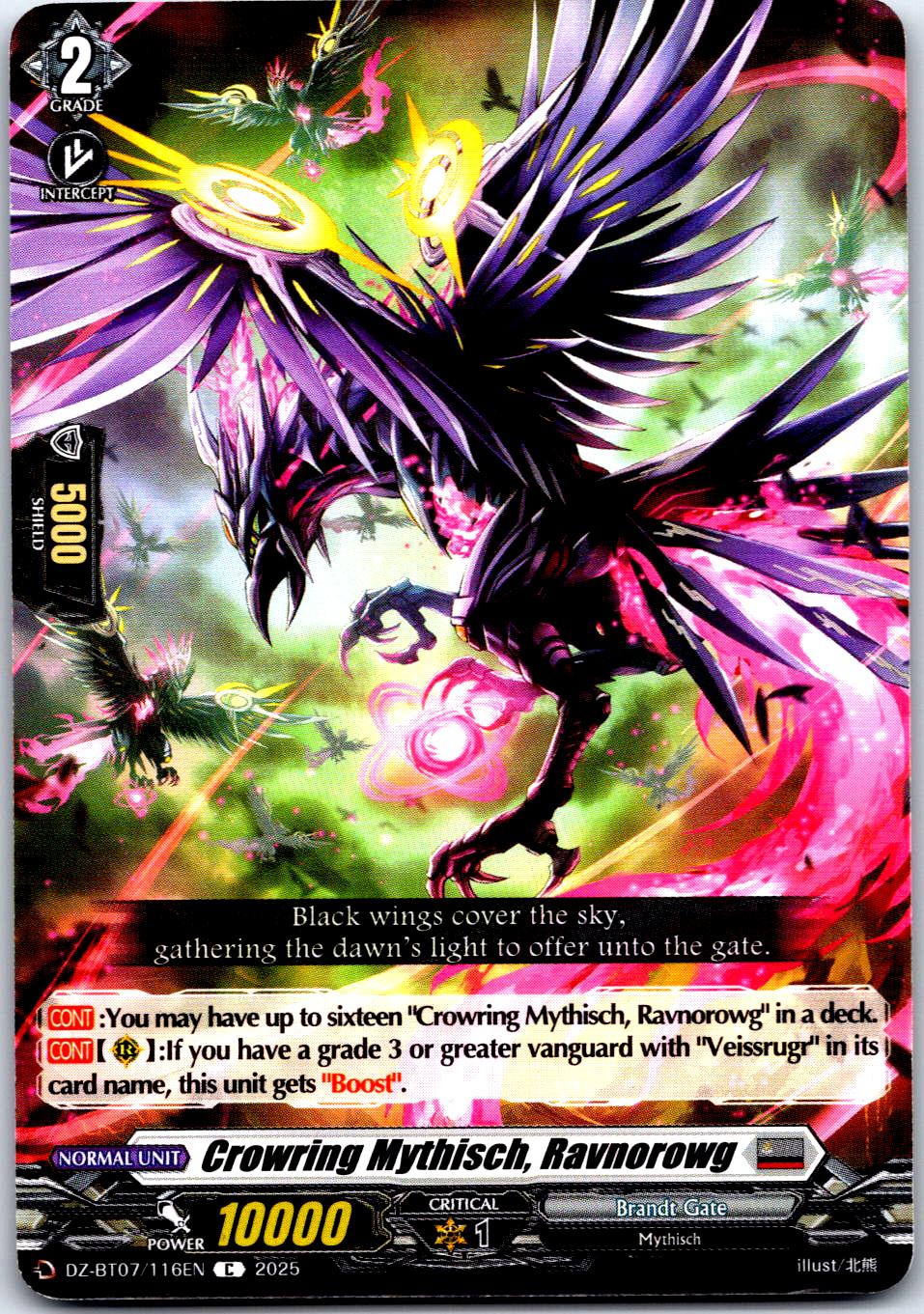 CROWRING MYTHISCH, RAVNOROWG DZ-BT07/116EN C CARDFIGHT!! VANGUARD MP