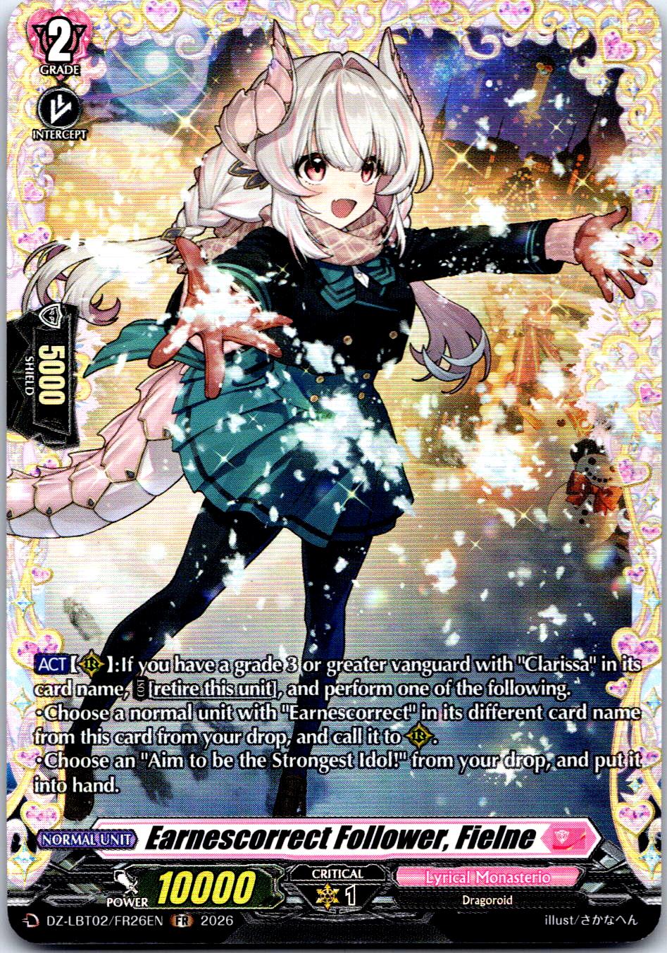 EARNESCORRECT FOLLOWER, FIELNE (FR) DZ-LBT02/FR26EN FR CARDFIGHT!! VANGUARD MP