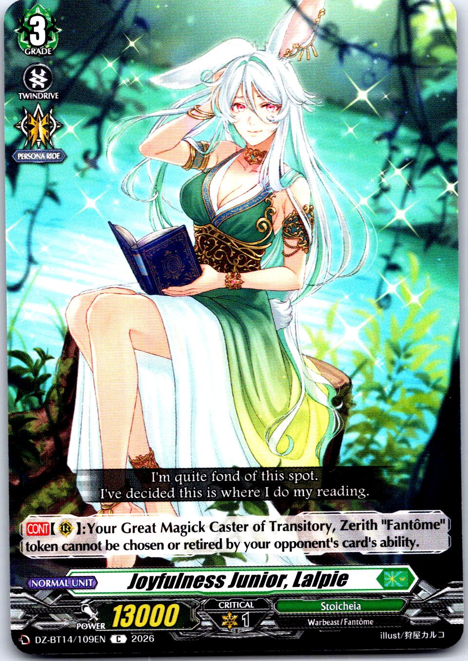 JOYFULNESS JUNIOR, LALPIE DZ-BT14/109EN C CARDFIGHT!! VANGUARD MP