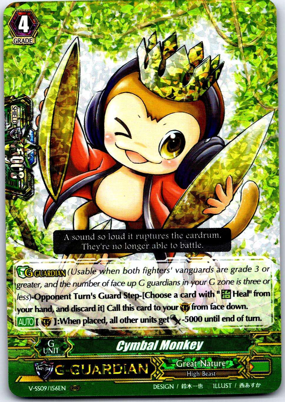 CYMBAL MONKEY V-SS09/156EN TRIPLE RARE CARDFIGHT!! VANGUARD MP