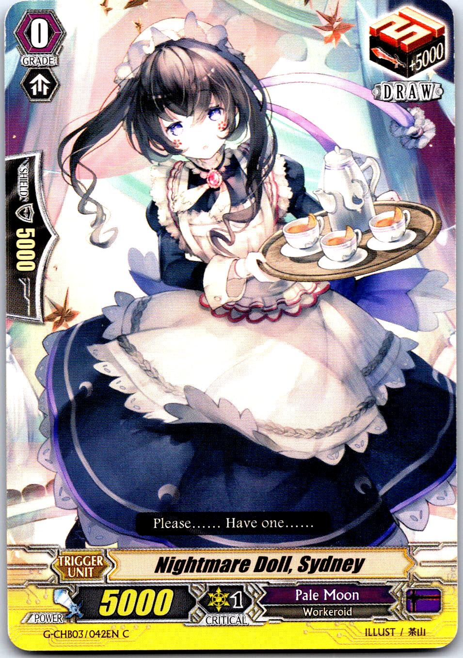NIGHTMARE DOLL, SYDNEY G-CHB03/042EN C CARDFIGHT!! VANGUARD MP