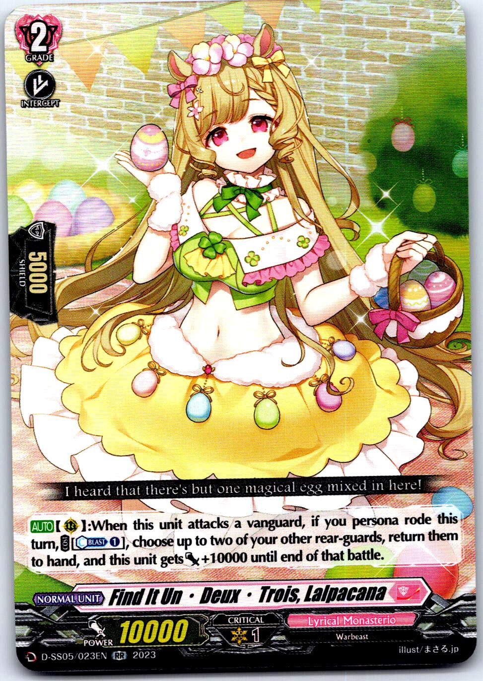 FIND IT UN-DEUX-TROIS, LALPACANA D-SS05/023EN RR CARDFIGHT!! VANGUARD MP