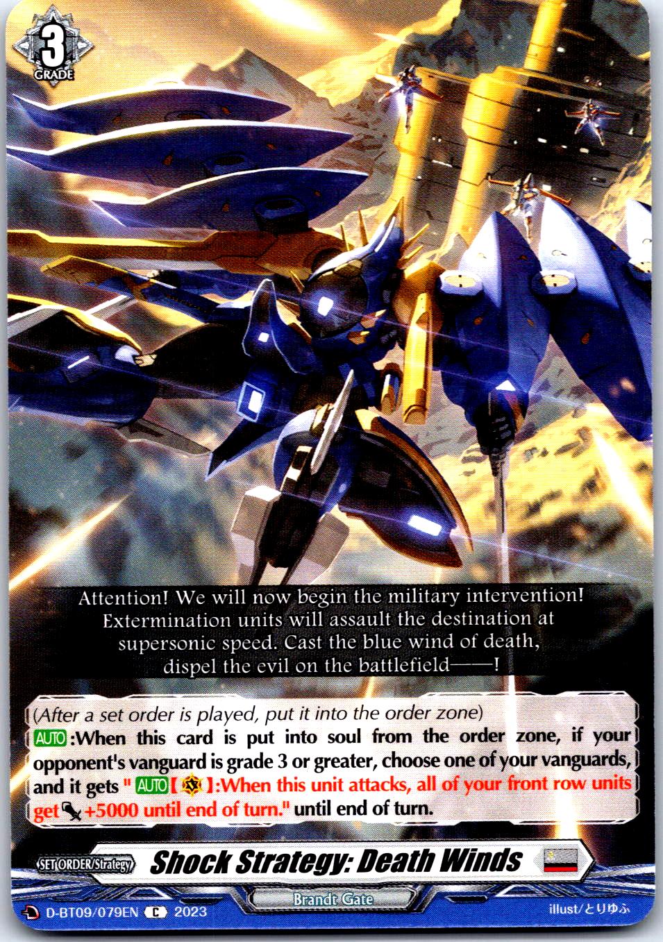 SHOCK STRATEGY: DEATH WINDS D-BT09/079EN C CARDFIGHT!! VANGUARD MP