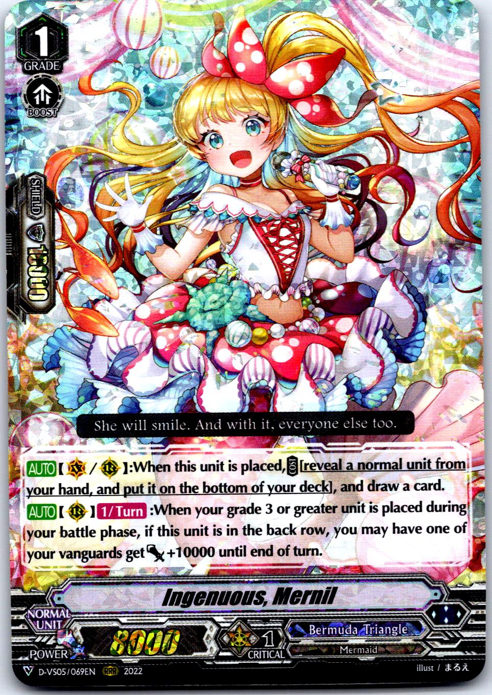 INGENUOUS, MERNIL D-VS05/069EN TRIPLE RARE CARDFIGHT!! VANGUARD MP