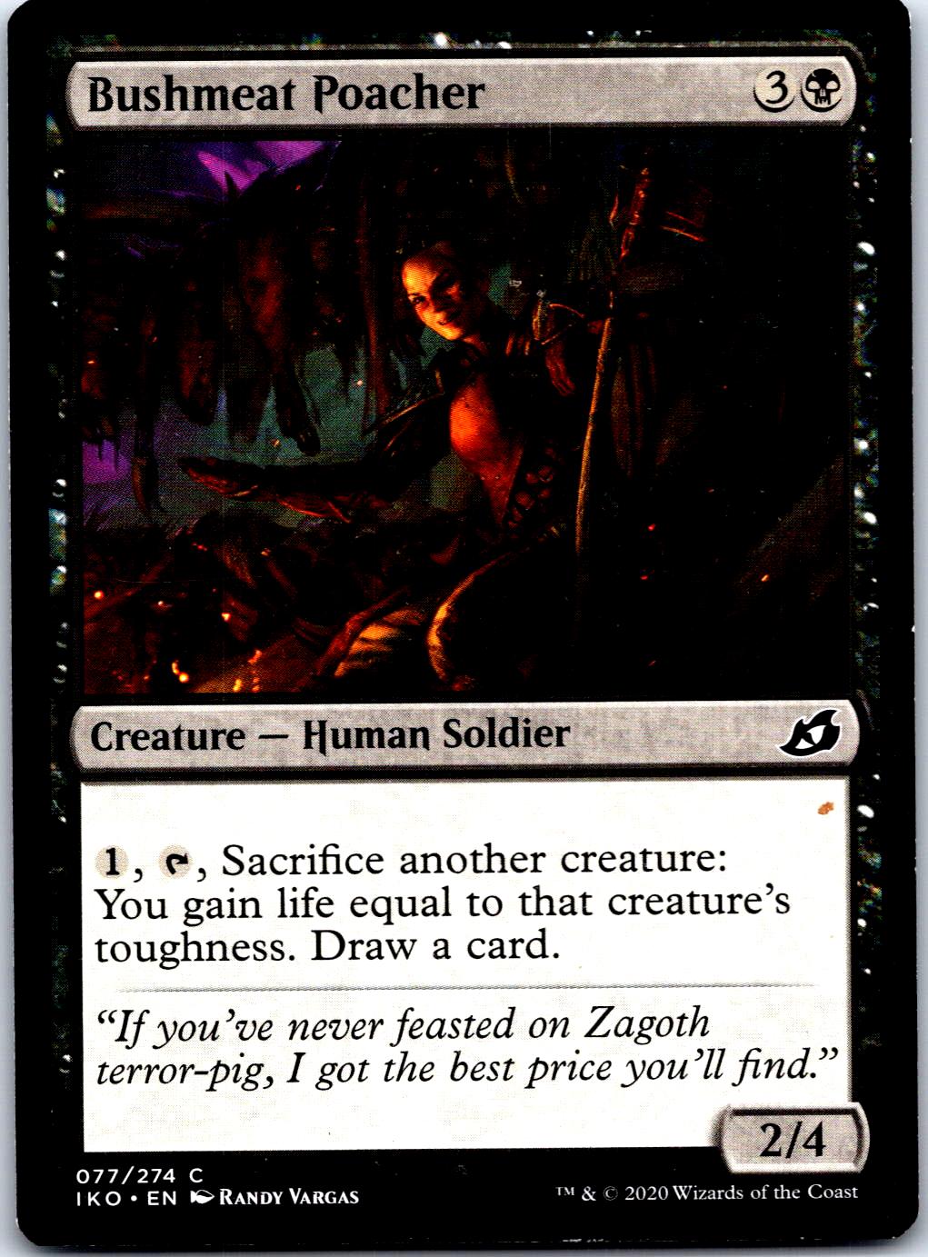 BUSHMEAT POACHER 77 C MAGIC: THE GATHERING MP