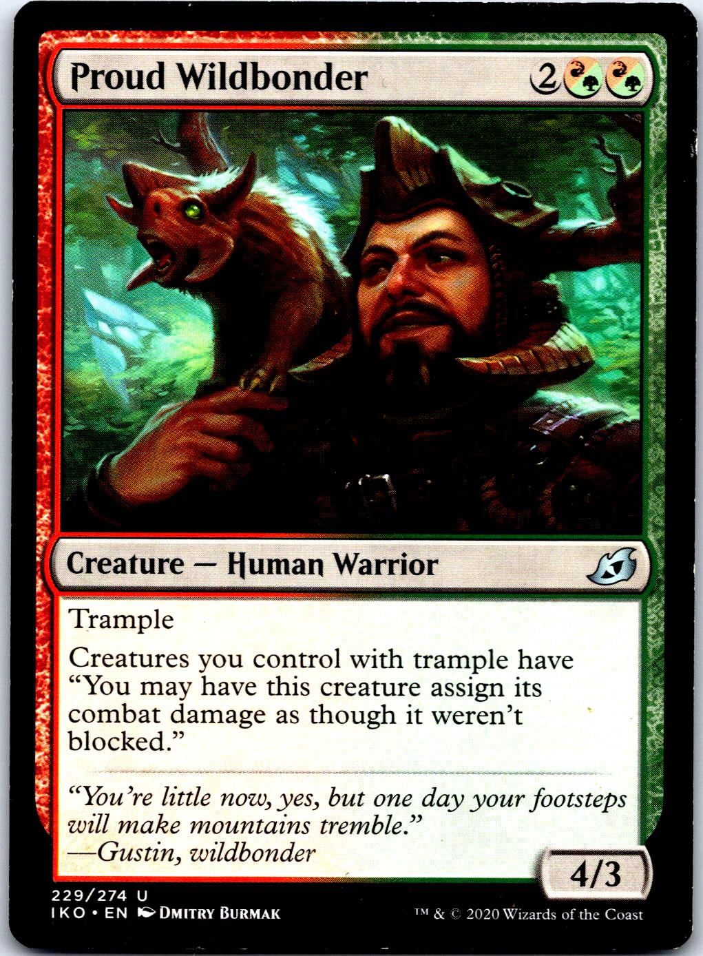 PROUD WILDBONDER 229 UC MAGIC: THE GATHERING HP