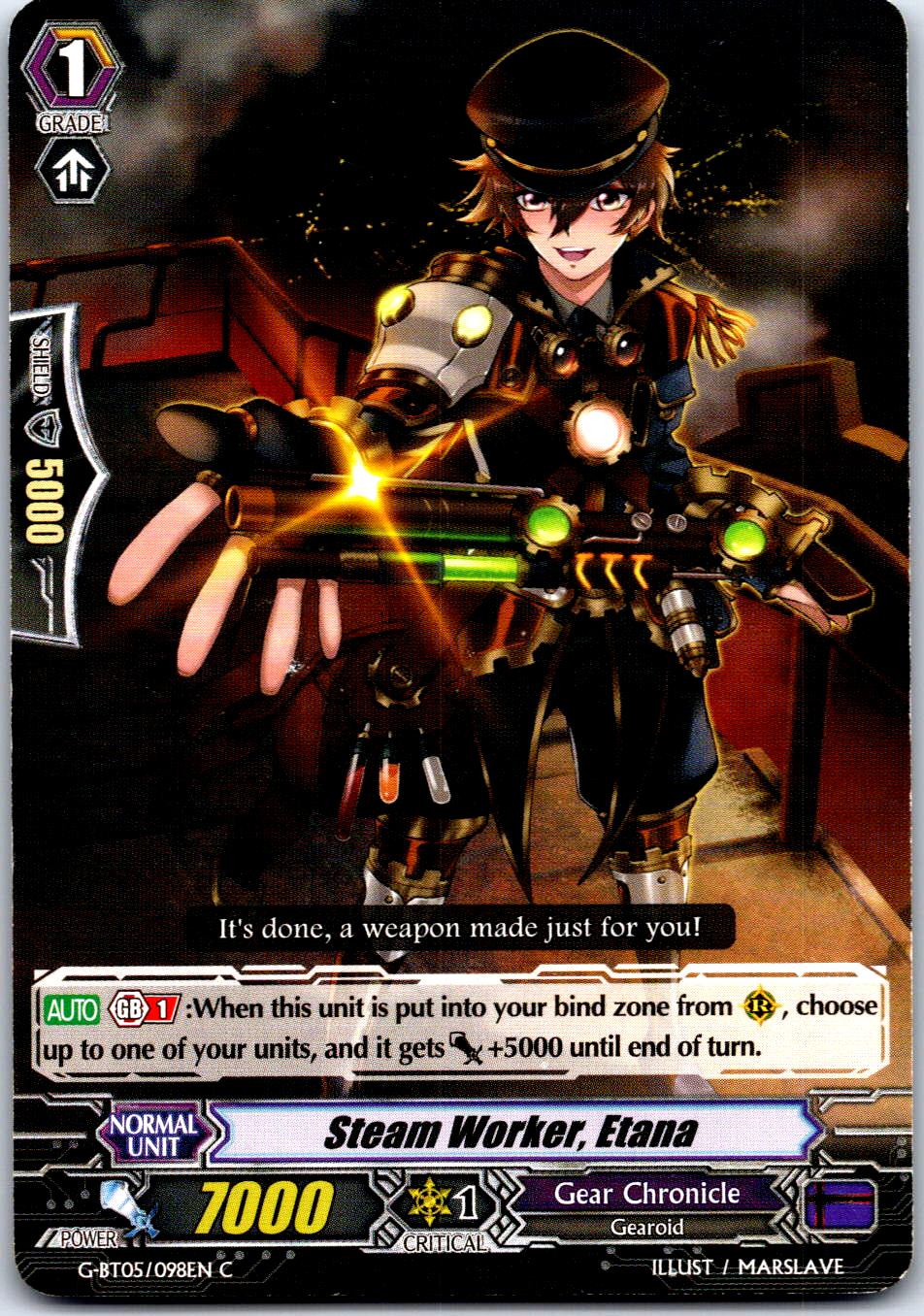 STEAM WORKER, ETANA G-BT05/098EN C CARDFIGHT!! VANGUARD MP