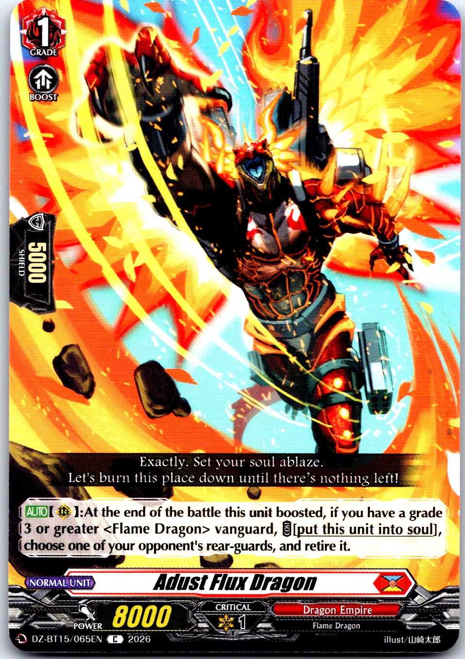 ADUST FLUX DRAGON DZ-BT15/065EN C CARDFIGHT!! VANGUARD LP