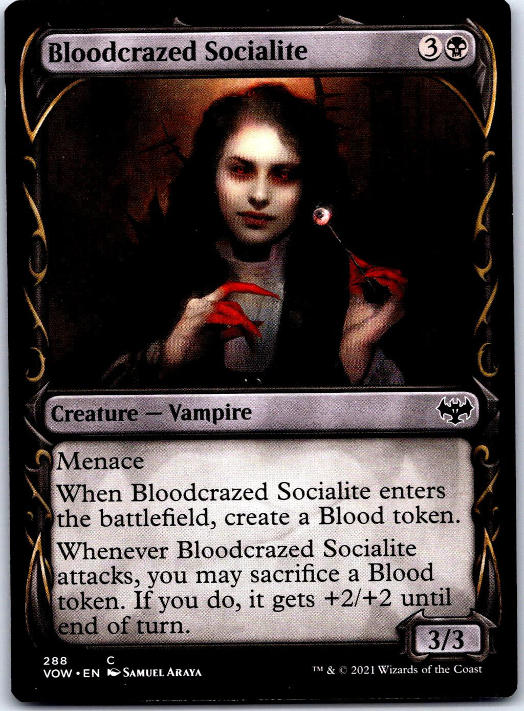 BLOODCRAZED SOCIALITE (SHOWCASE) 288 C MAGIC: THE GATHERING MP