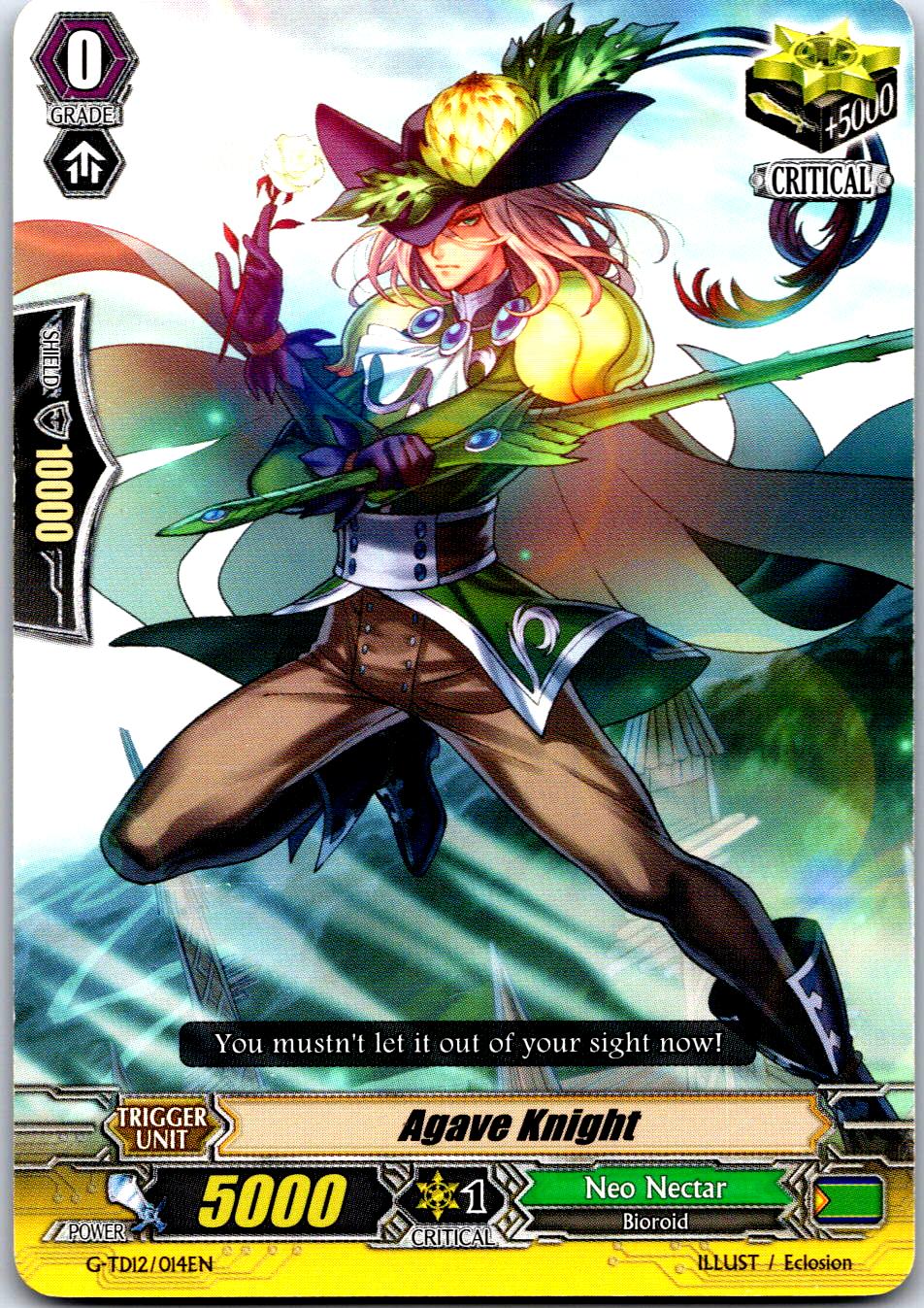 AGAVE KNIGHT G-TD12/014EN TRIAL DECK CARDFIGHT!! VANGUARD MP