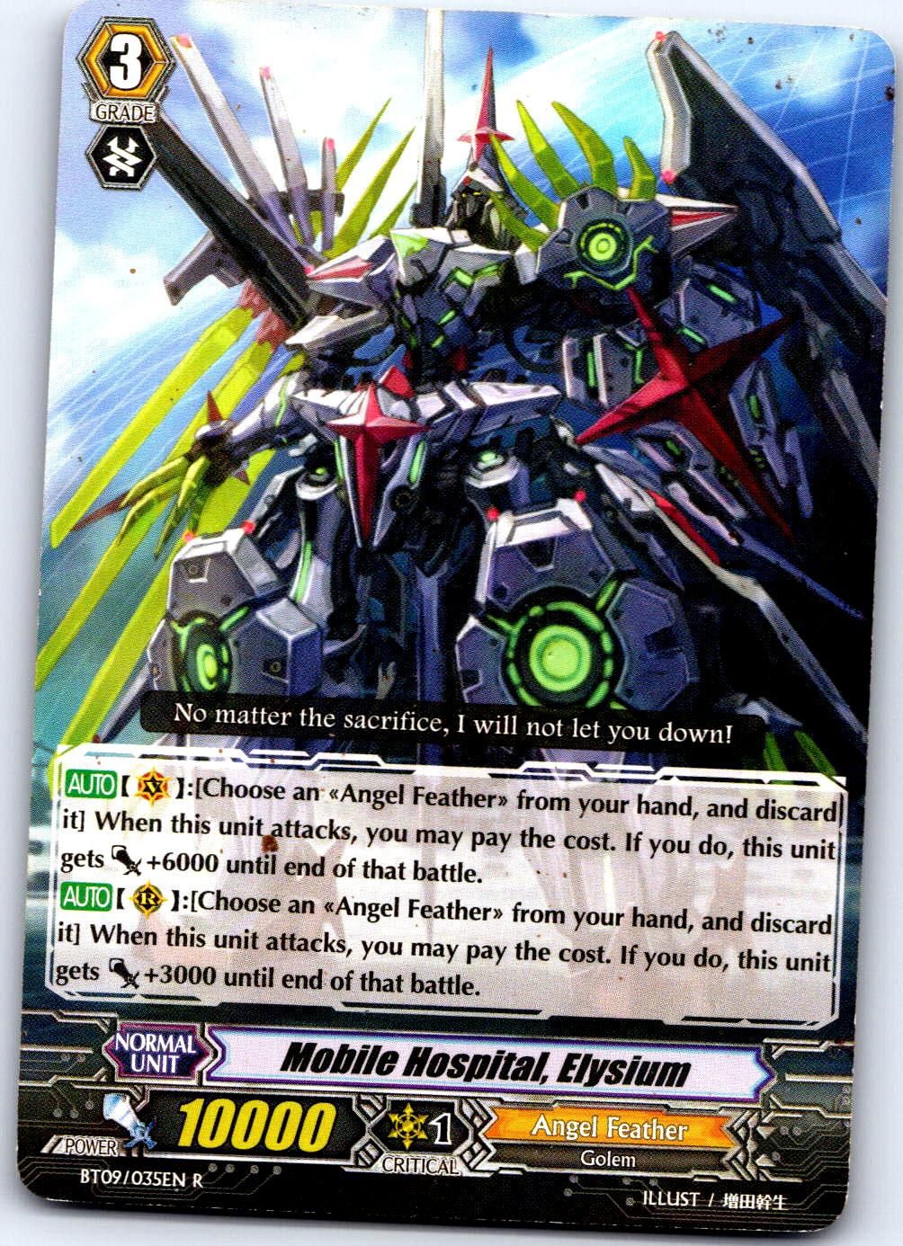 MOBILE HOSPITAL, ELYSIUM BT09/035EN R CARDFIGHT!! VANGUARD HP
