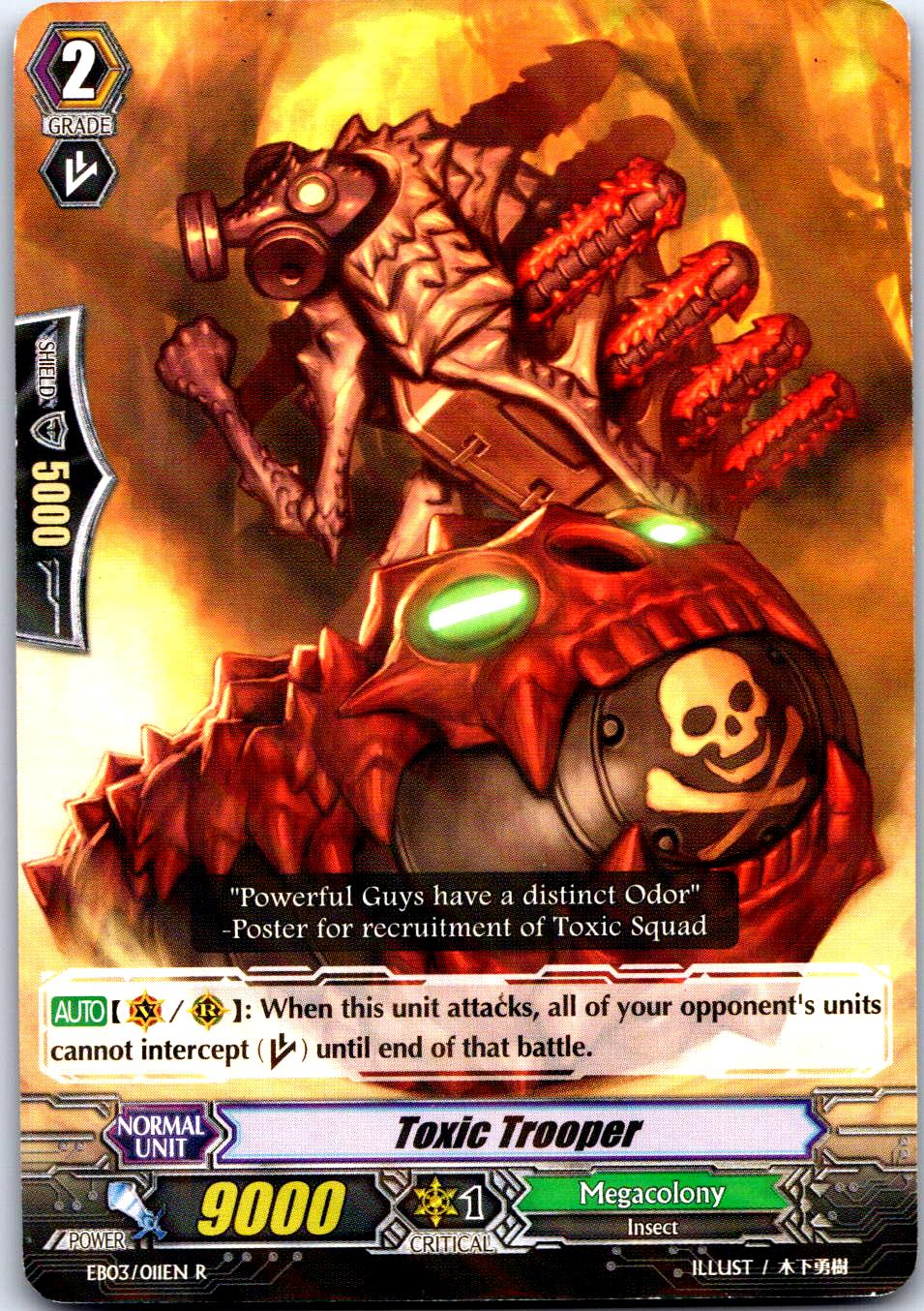 TOXIC TROOPER EB03/011EN R CARDFIGHT!! VANGUARD MP
