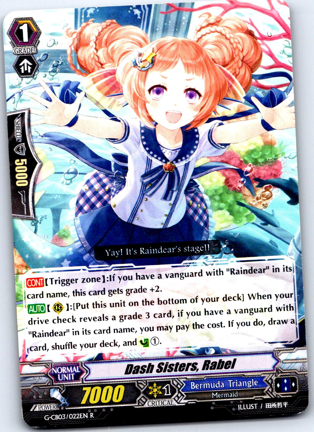 DASH SISTERS, RABEL G-CB03/022EN R CARDFIGHT!! VANGUARD MP