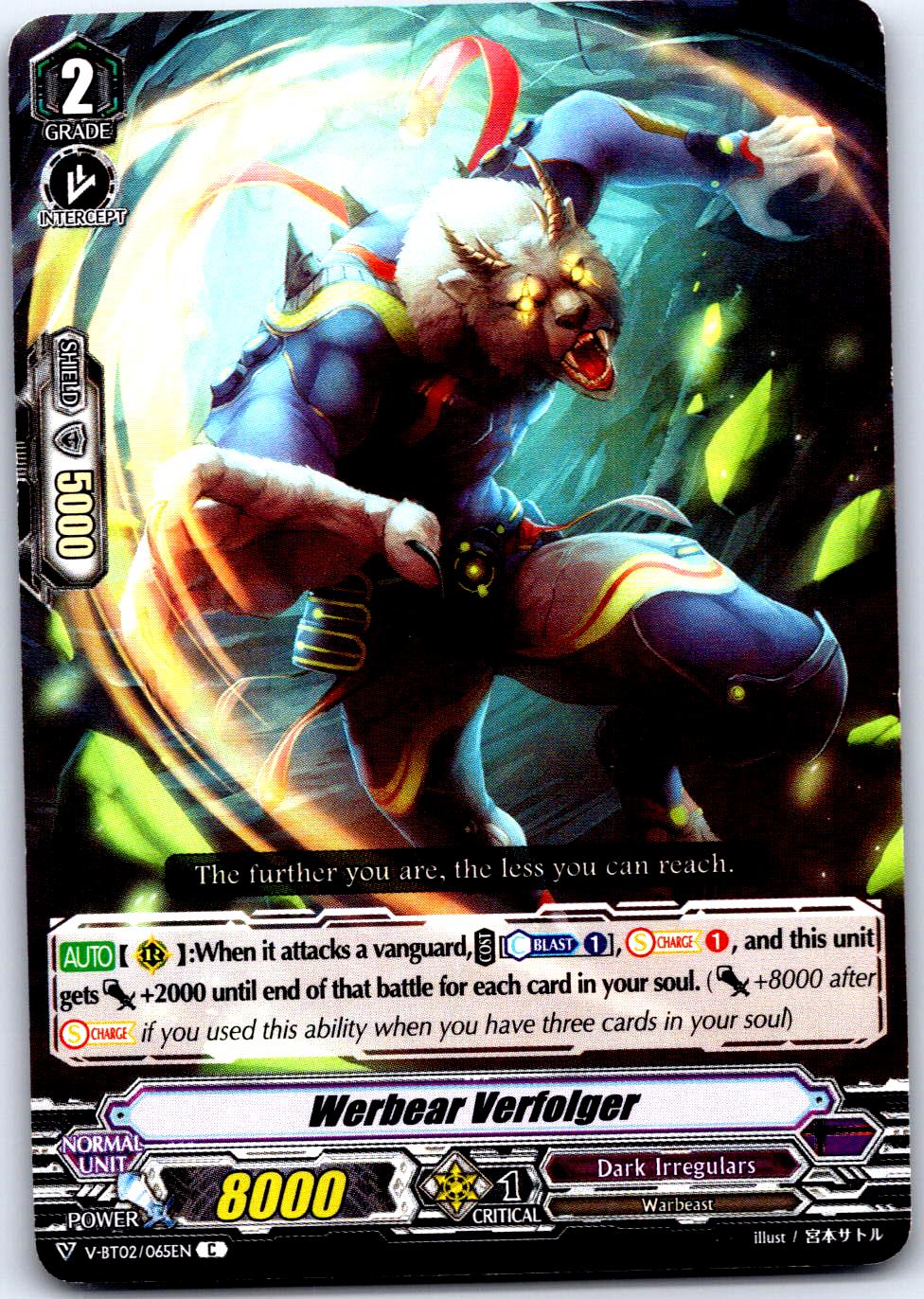 WERBEAR VERFOLGER V-BT02/065EN C CARDFIGHT!! VANGUARD MP