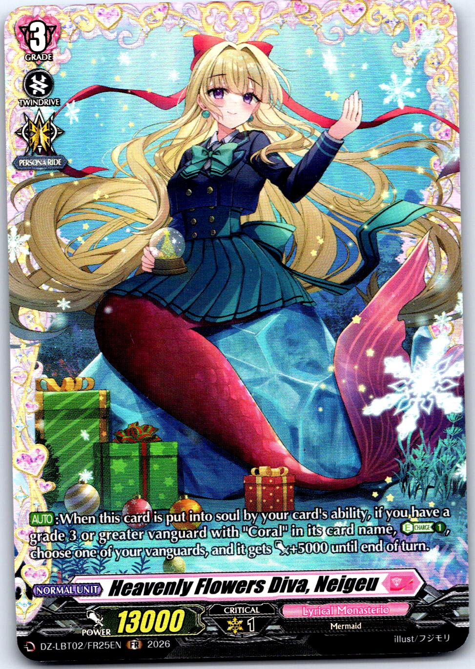 HEAVENLY FLOWERS DIVA, NEIGEU (FR) DZ-LBT02/FR25EN FR CARDFIGHT!! VANGUARD LP