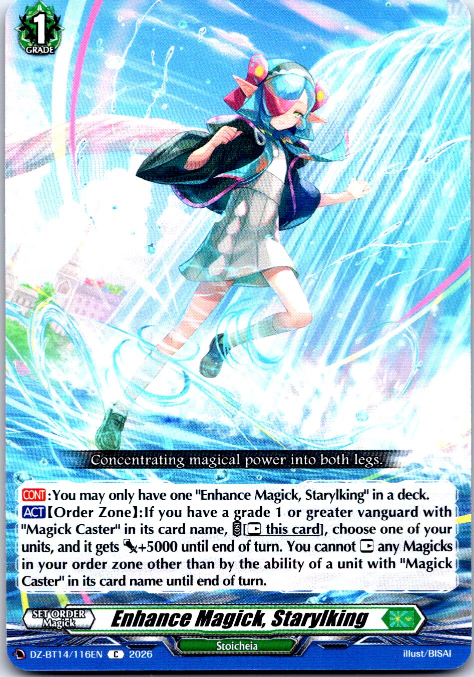 ENHANCE MAGICK, STARYLKING DZ-BT14/116EN C CARDFIGHT!! VANGUARD MP