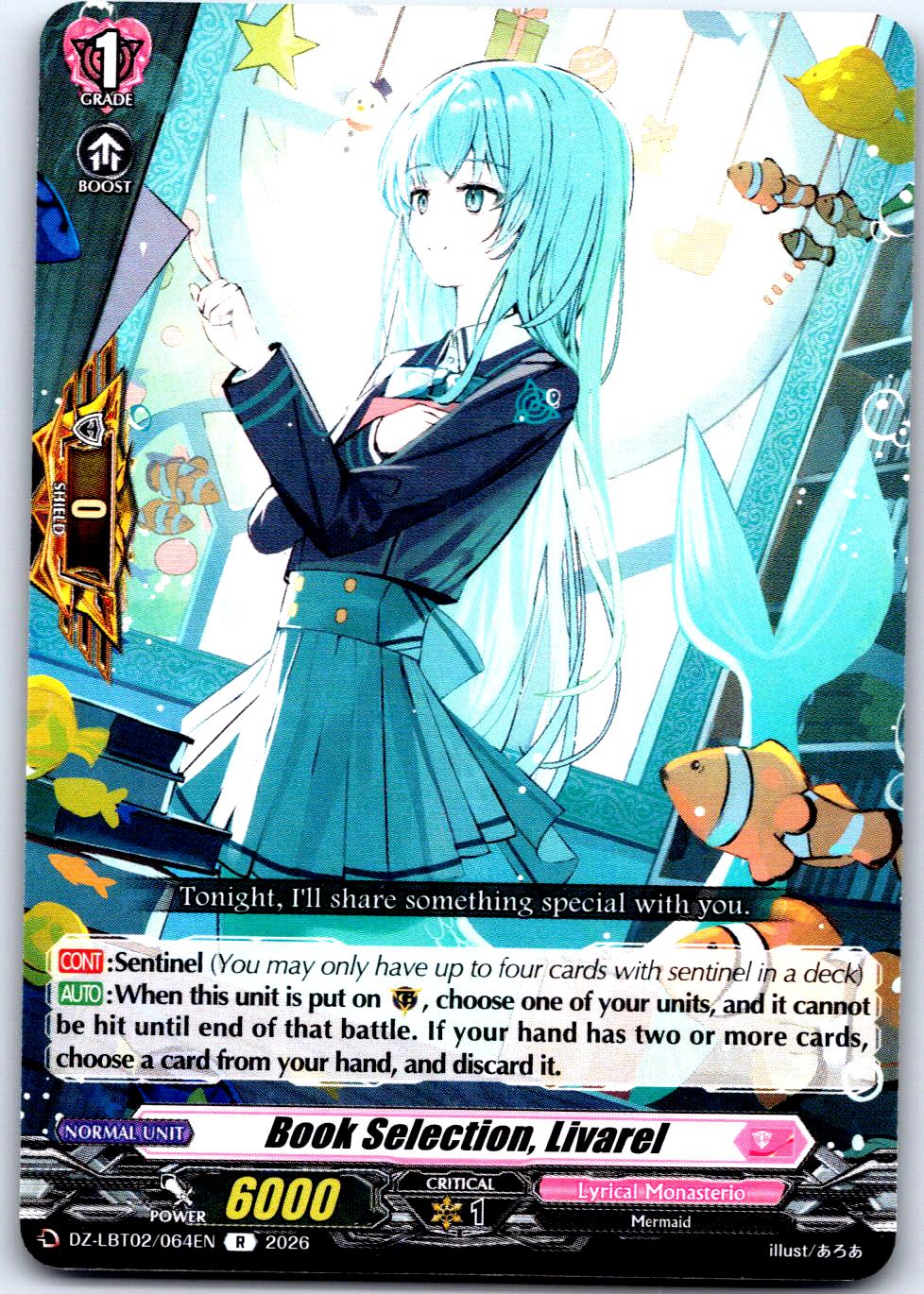 BOOK SELECTION, LIVAREL DZ-LBT02/064EN R CARDFIGHT!! VANGUARD MP