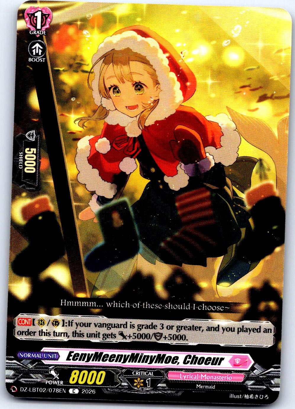 EENYMEENYMINYMOE, CHOEUR DZ-LBT02/078EN C CARDFIGHT!! VANGUARD LP
