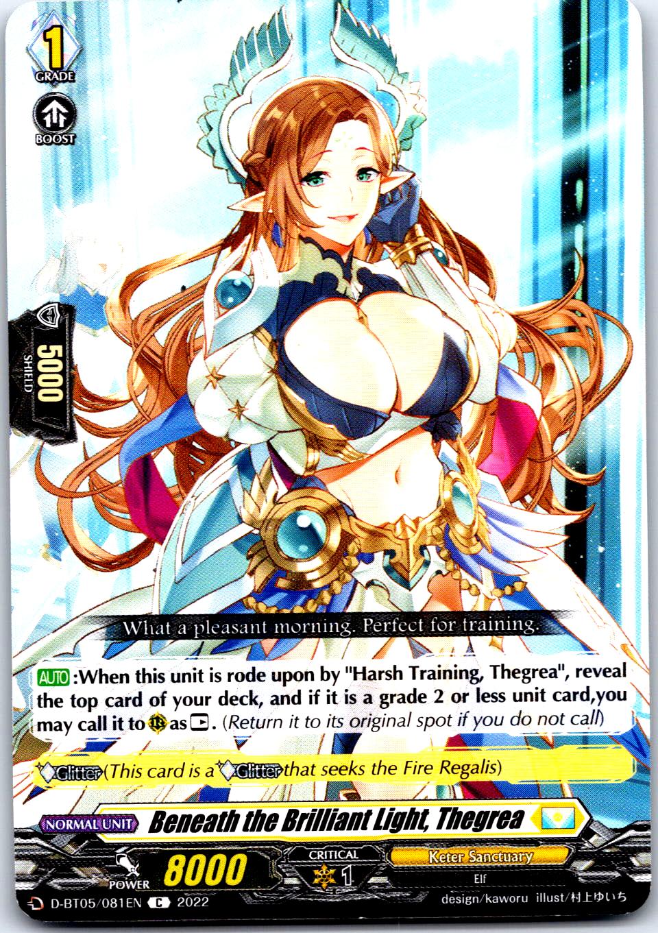 BENEATH THE BRILLIANT LIGHT, THEGREA D-BT05/081EN C CARDFIGHT!! VANGUARD MP