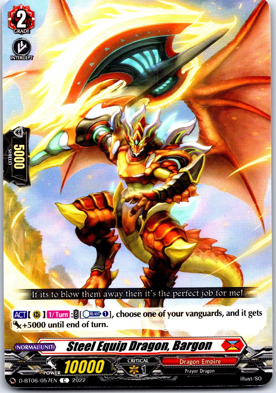 STEEL EQUIP DRAGON, BARGON D-BT06/057EN C CARDFIGHT!! VANGUARD MP