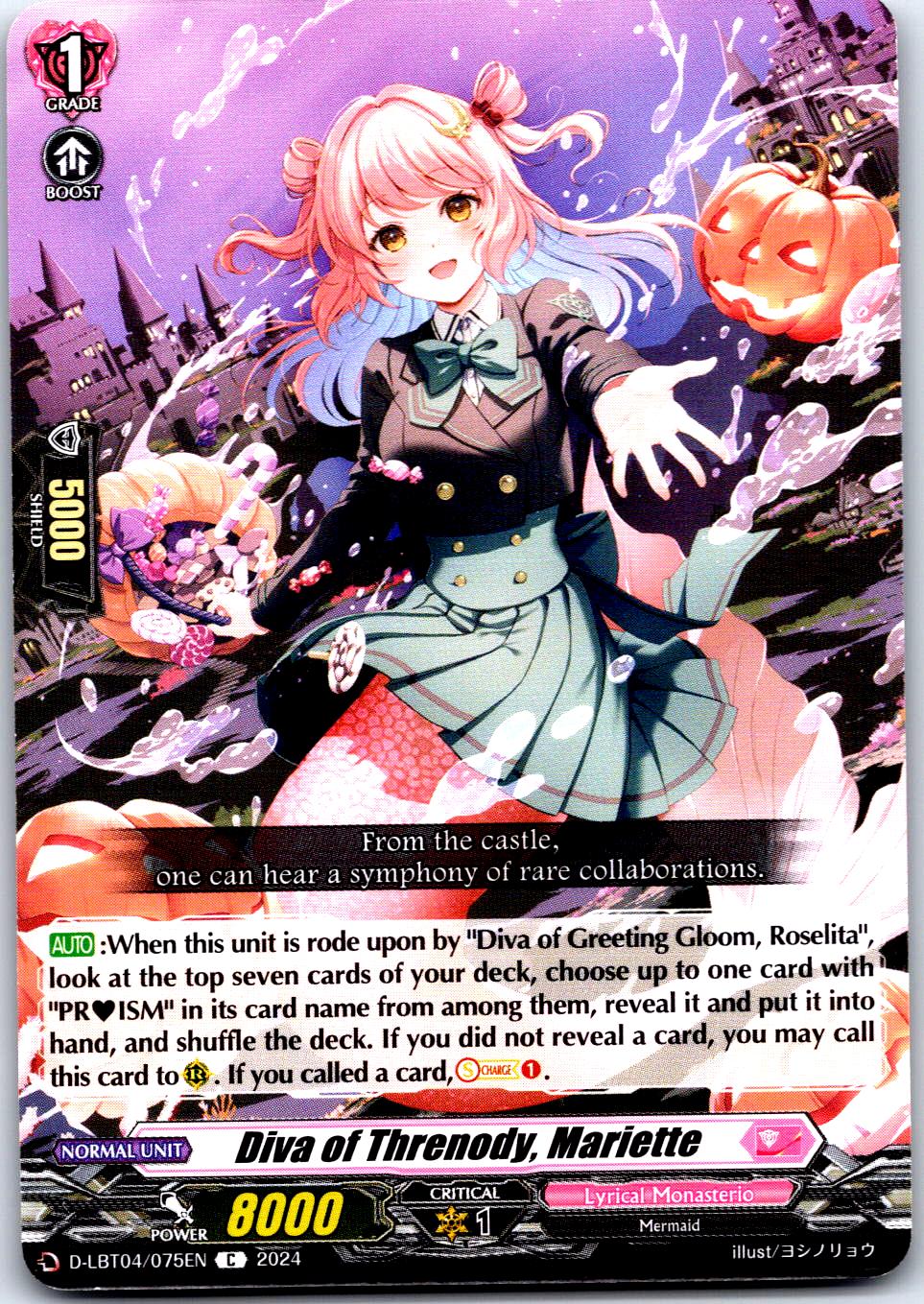 DIVA OF THRENODY, MARIETTE D-LBT04/075EN C CARDFIGHT!! VANGUARD MP