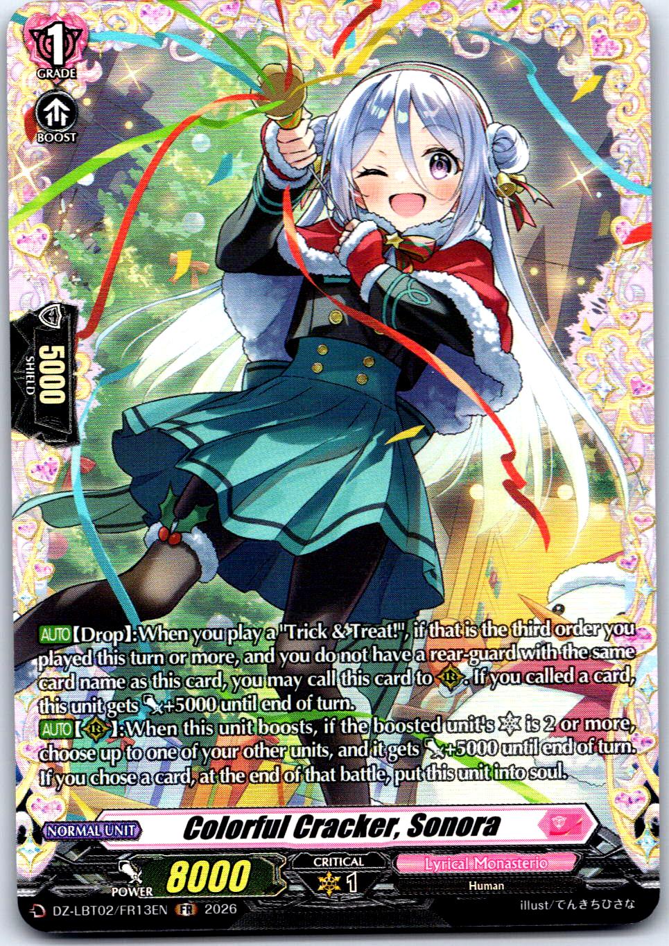 COLORFUL CRACKER, SONORA (FR) DZ-LBT02/FR13EN FR CARDFIGHT!! VANGUARD MP
