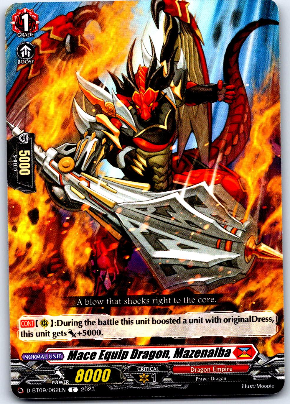 MACE EQUIP DRAGON, MAZENALBA D-BT09/062EN C CARDFIGHT!! VANGUARD MP