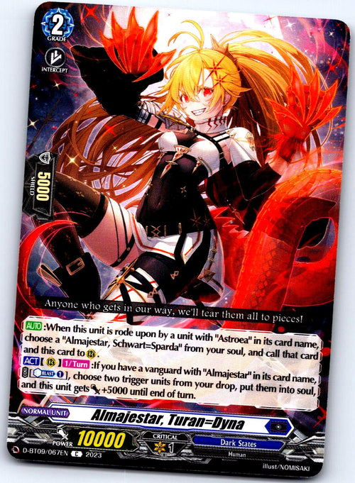 ALMAJESTAR, TURAN=DYNA D-BT09/067EN C CARDFIGHT!! VANGUARD MP