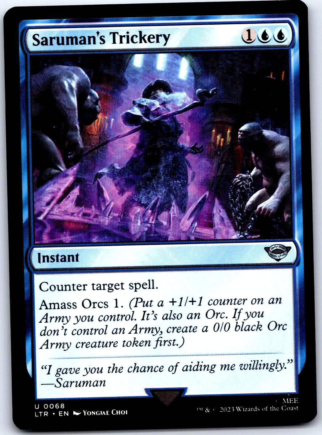 SARUMAN'S TRICKERY 68 UC MAGIC: THE GATHERING MP