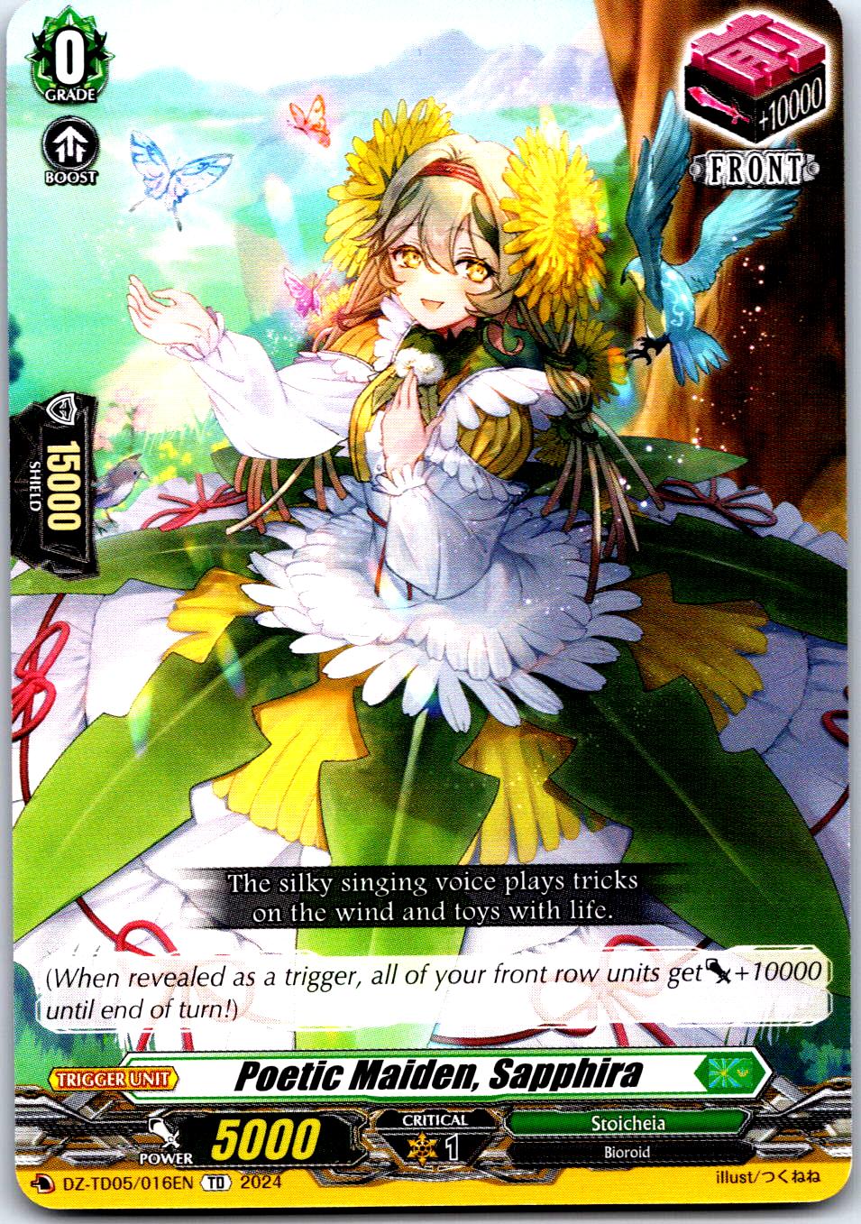 POETIC MAIDEN, SAPPHIRA DZ-TD05/016EN TRIAL DECK CARDFIGHT!! VANGUARD MP