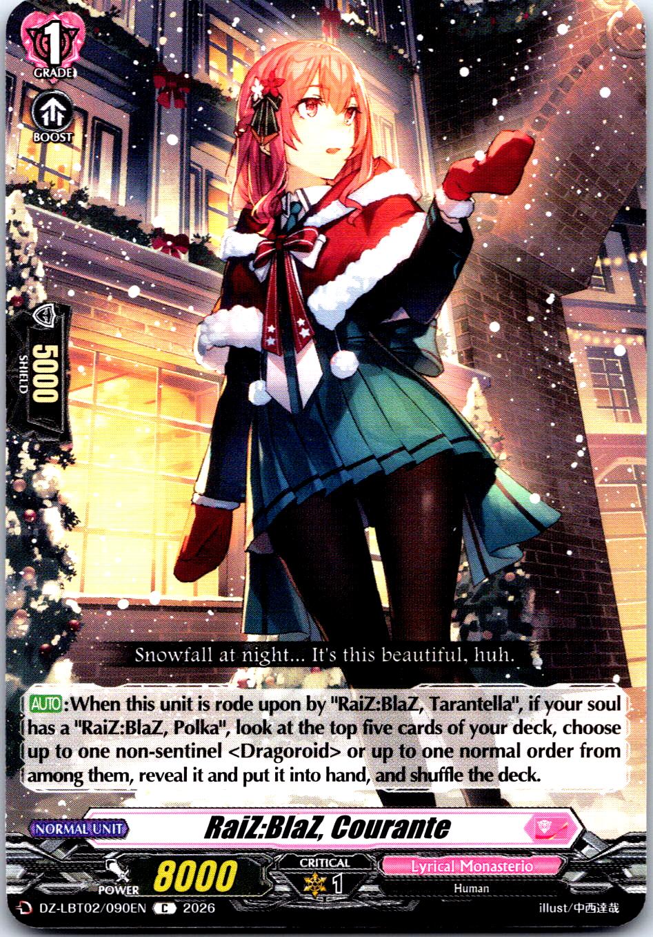 RAIZ:BLAZ, COURANTE DZ-LBT02/090EN C CARDFIGHT!! VANGUARD MP