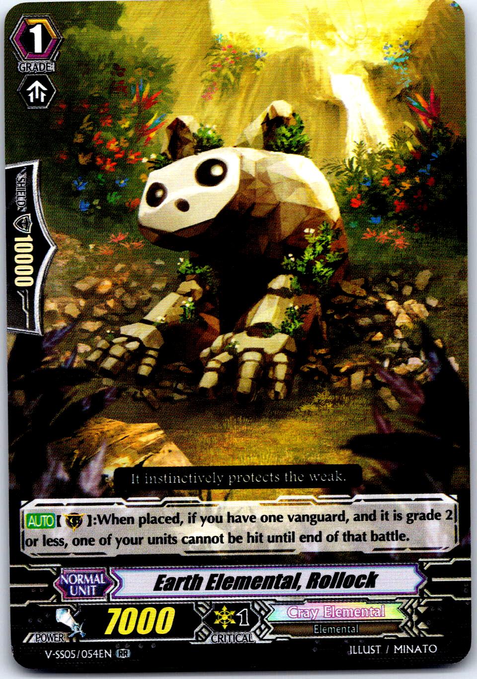 EARTH ELEMENTAL, ROLLOCK V-SS05/054EN RR CARDFIGHT!! VANGUARD MP