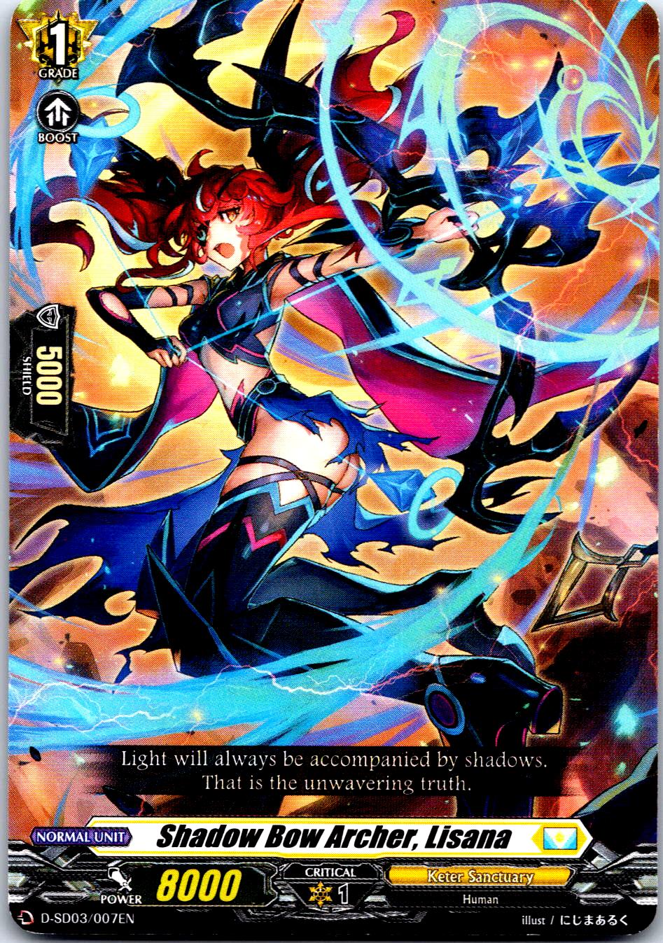 SHADOW BOW ARCHER, LISANA D-SD03/007EN TRIAL DECK CARDFIGHT!! VANGUARD MP