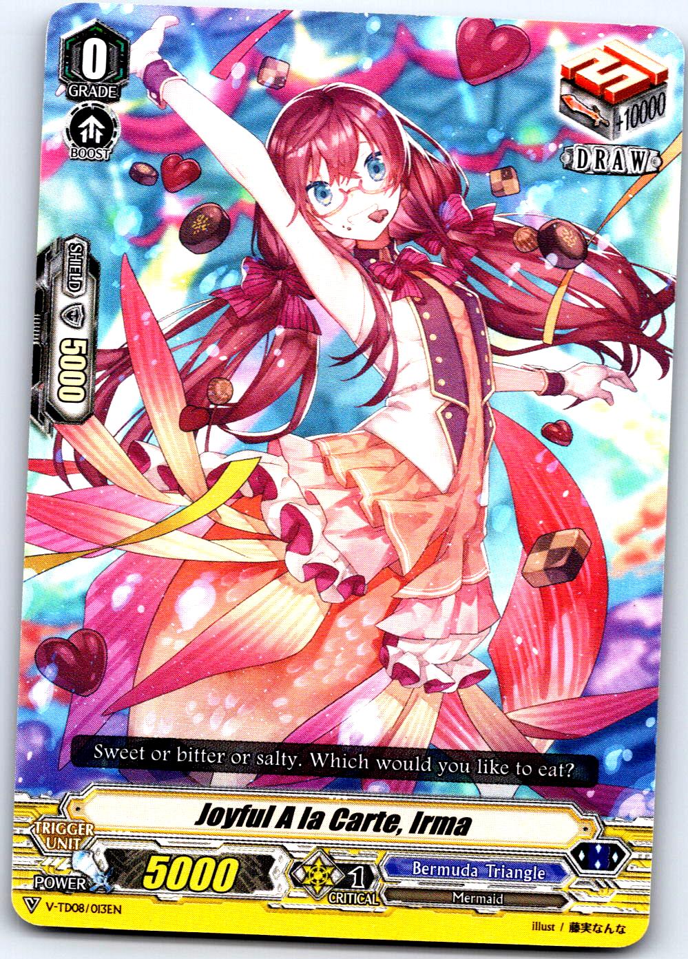 JOYFUL A LA CARTE, IRMA V-TD08/013EN TRIAL DECK CARDFIGHT!! VANGUARD MP