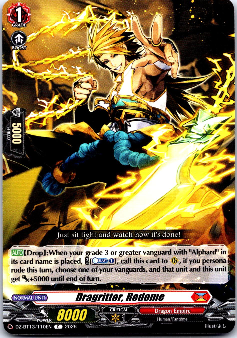 DRAGRITTER, REDOME DZ-BT13/110EN C CARDFIGHT!! VANGUARD MP