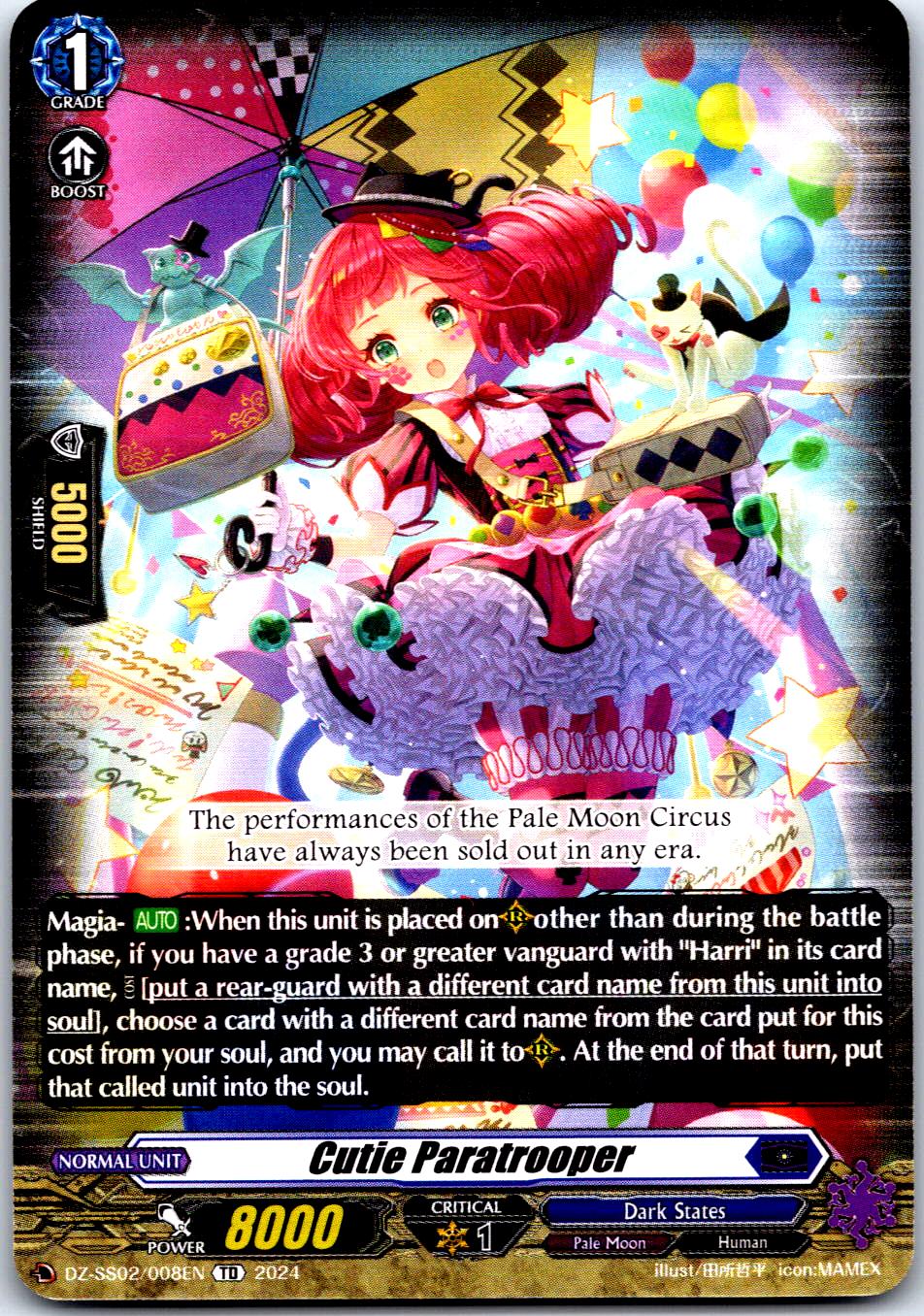 CUTIE PARATROOPER DZ-SS02/008EN TRIAL DECK CARDFIGHT!! VANGUARD MP